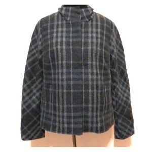 Talbots Plaid Wool Blend Blazer